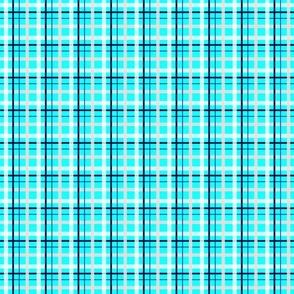 Checkered turquoise