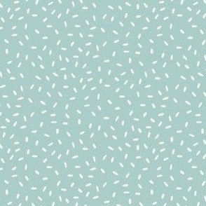 Small Chalk Textured Sprinkle Dots in Mint