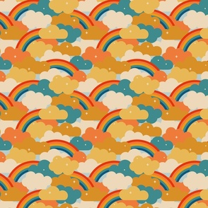 70s Rainbow Clouds - Small