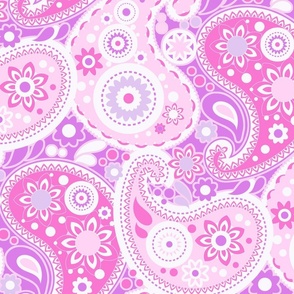 Pink and Purple Paisley Party