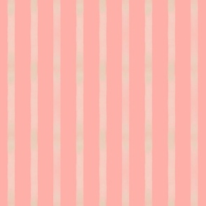 Pristine Peach Pearl Vertical Watercolor Stripes