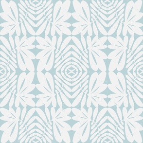 My Coastal Home Abstract Flower Pattern in turquoise and cream