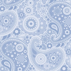 Light Blue Paisley