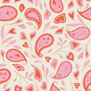 Heart Paisley Medium