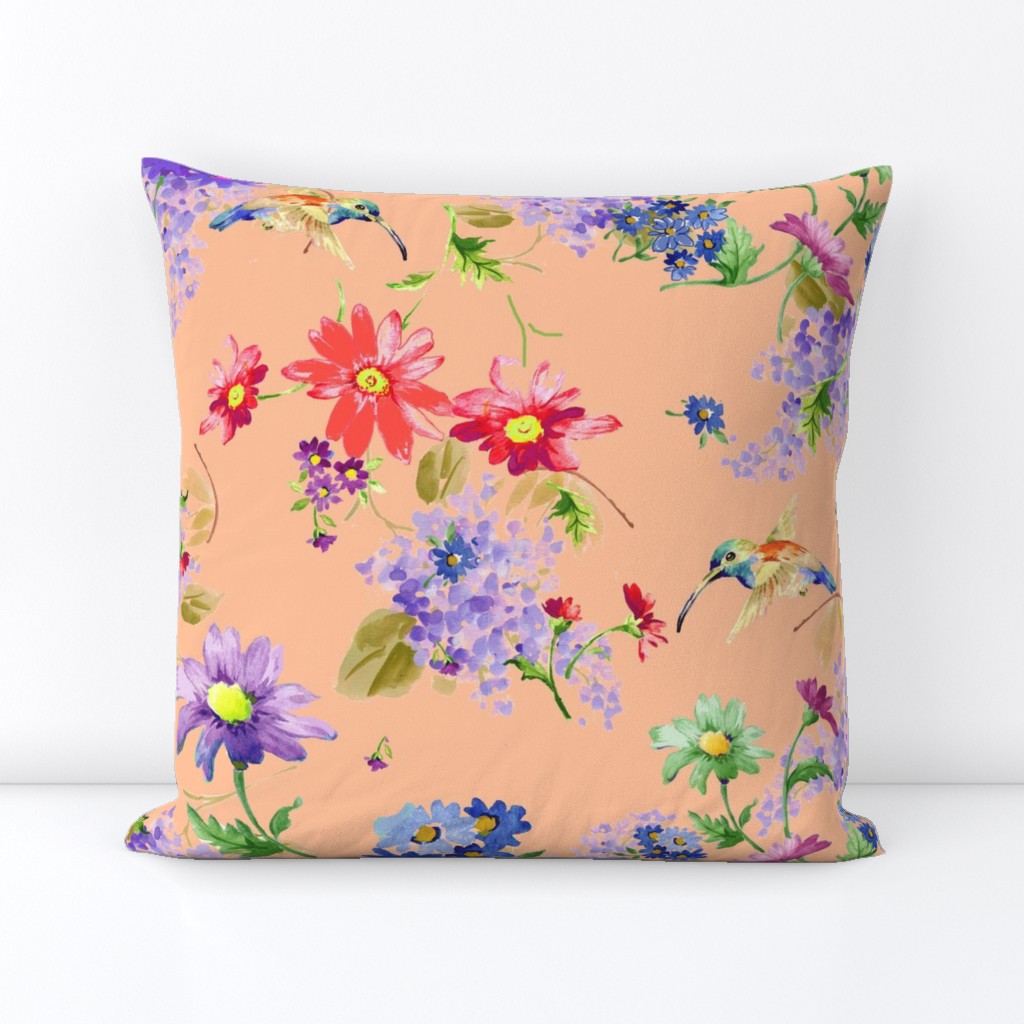 garden floral with lilac