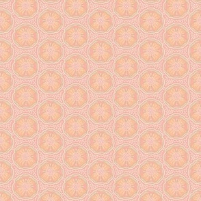 Rose Medallion-Peach Pearl-Small Scale