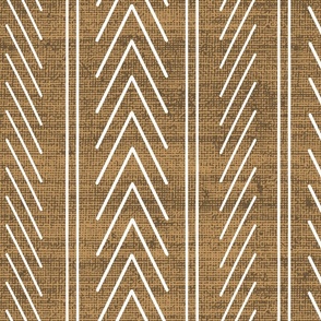 Mudcloth Inspired Line Art with Geometric Arrows