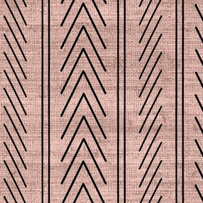 African Mudcloth Inspired Line Art Geometric Arrows
