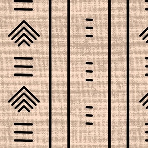 Beige African Mudcloth Inspired