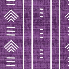 Purple African Mudcloth Inspired for Home Decor