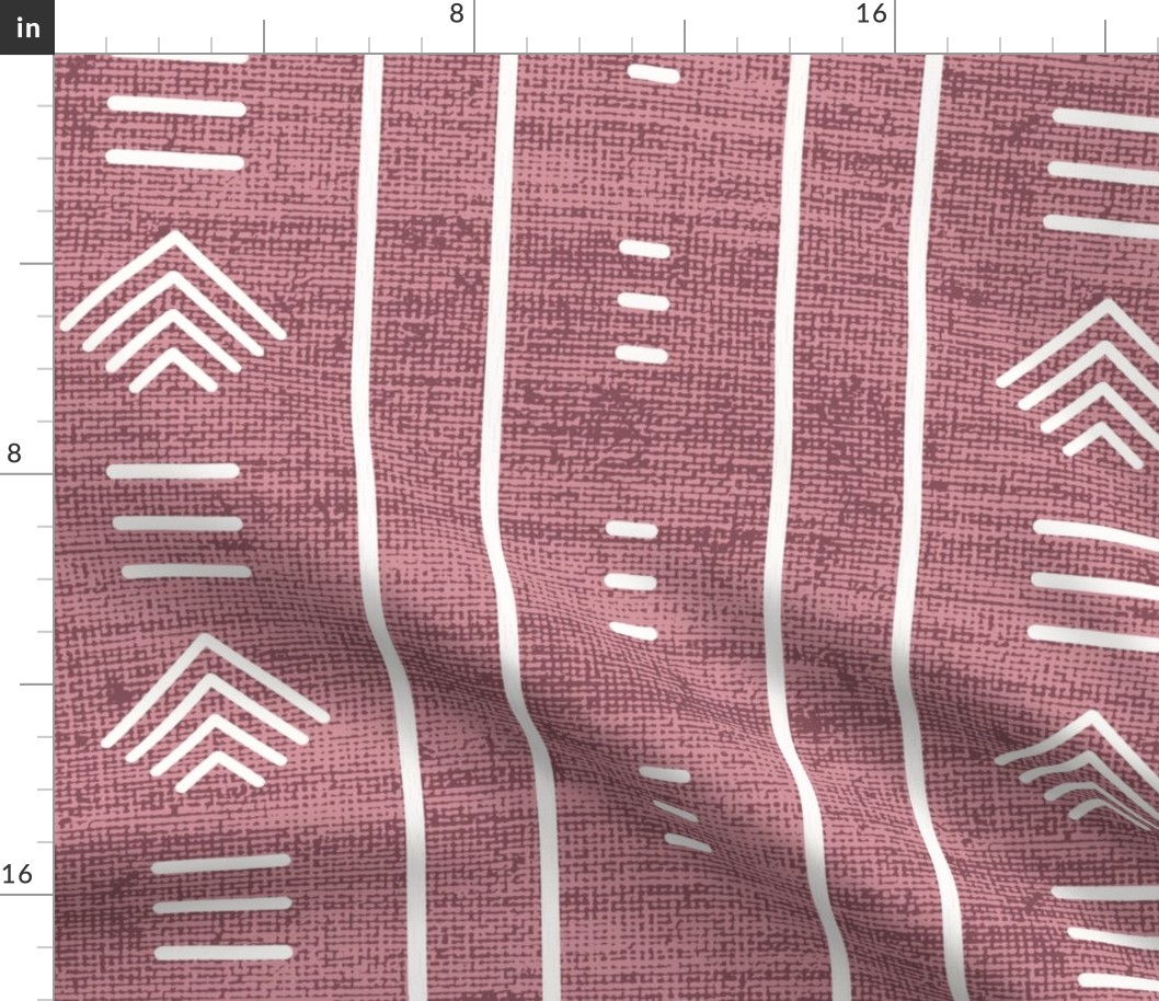 Trendy Pink African Mudcloth Inspired