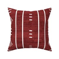 Stylish Dark Red African Mudcloth Inspired