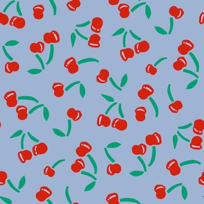 Cherries - Medium - Chambray