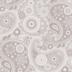 Taupe Neutrals Paisley