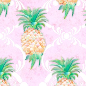 Pretty Pink Arabesque Pineapples