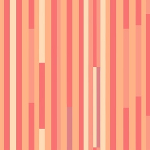 color of 2024 - peachy lines / stripes in shades of coral, salmon and peach fuzz - medium scale