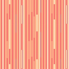 color of 2024 - peachy lines / stripes in shades of coral, salmon and peach fuzz - small scale