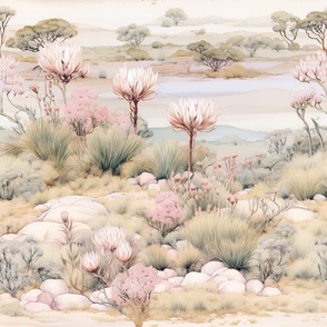 Pale Pink Landscape