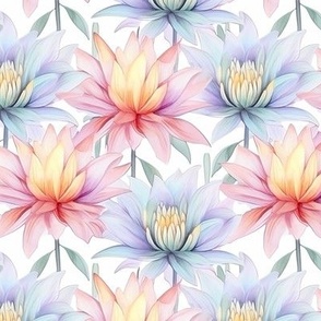 Pastel Rainbow Lotus