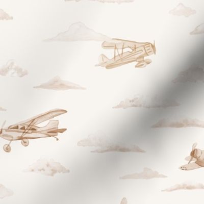 Planes, Watercolor Planes, Vintage Planes, Boys Room