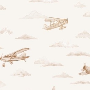 Planes, Watercolor Planes, Vintage Planes, Boys Room