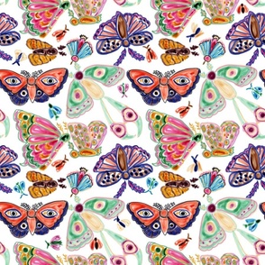 Marker coloring of Moths in white