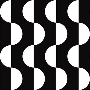 Bauhaus Stripes - Black & White