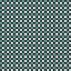 workout teal check half inch
