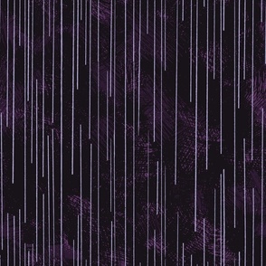 Vintage abstract lines design “Broken stripes” in dark purples and lilacs