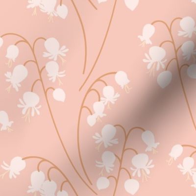 Lily of the Valley large 12 wallpaper scale in blush pink by Pippa Shaw