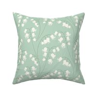 Lily of the Valley large 12 wallpaper scale in celadon sage green by Pippa Shaw