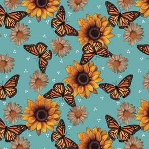Monarch Butterfly Florals