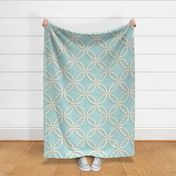 dotted cathedral window robin egg blue 12IN