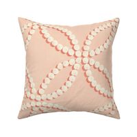 dotted cathedral window coral 12IN