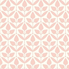 Whimsical Tulip Tapestry in Pastel Pink // mini scale 0035 N //