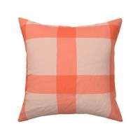 Charlotte’s checkered plaid pink orange large