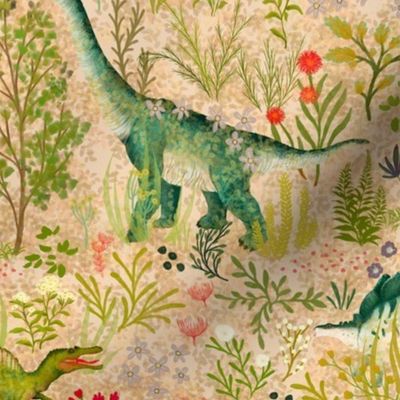 Garden of Dinosaur Delights - salmon (medium)