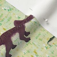Dinosaur Prairie - spearmint  (medium)