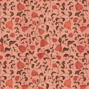 textured tulip walls, pink, small scale