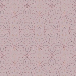 Bohemian tribal dots muted pink