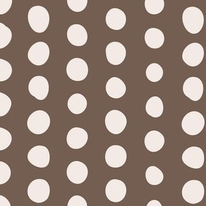 414 - organic polka dots in linear formation stripes of organic wonky irregular polka dots in linear formation for kids apparel, children bed linen, nursery accessories and wallpaper