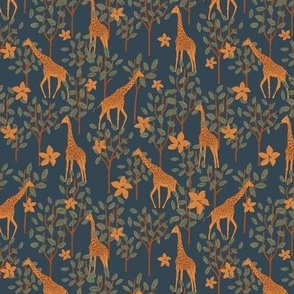 giraffes in trees, small scale