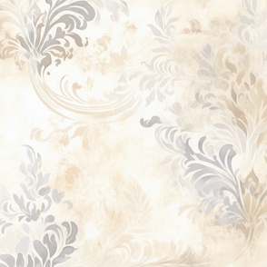 Faded Cream and Grey Imperial (Large)