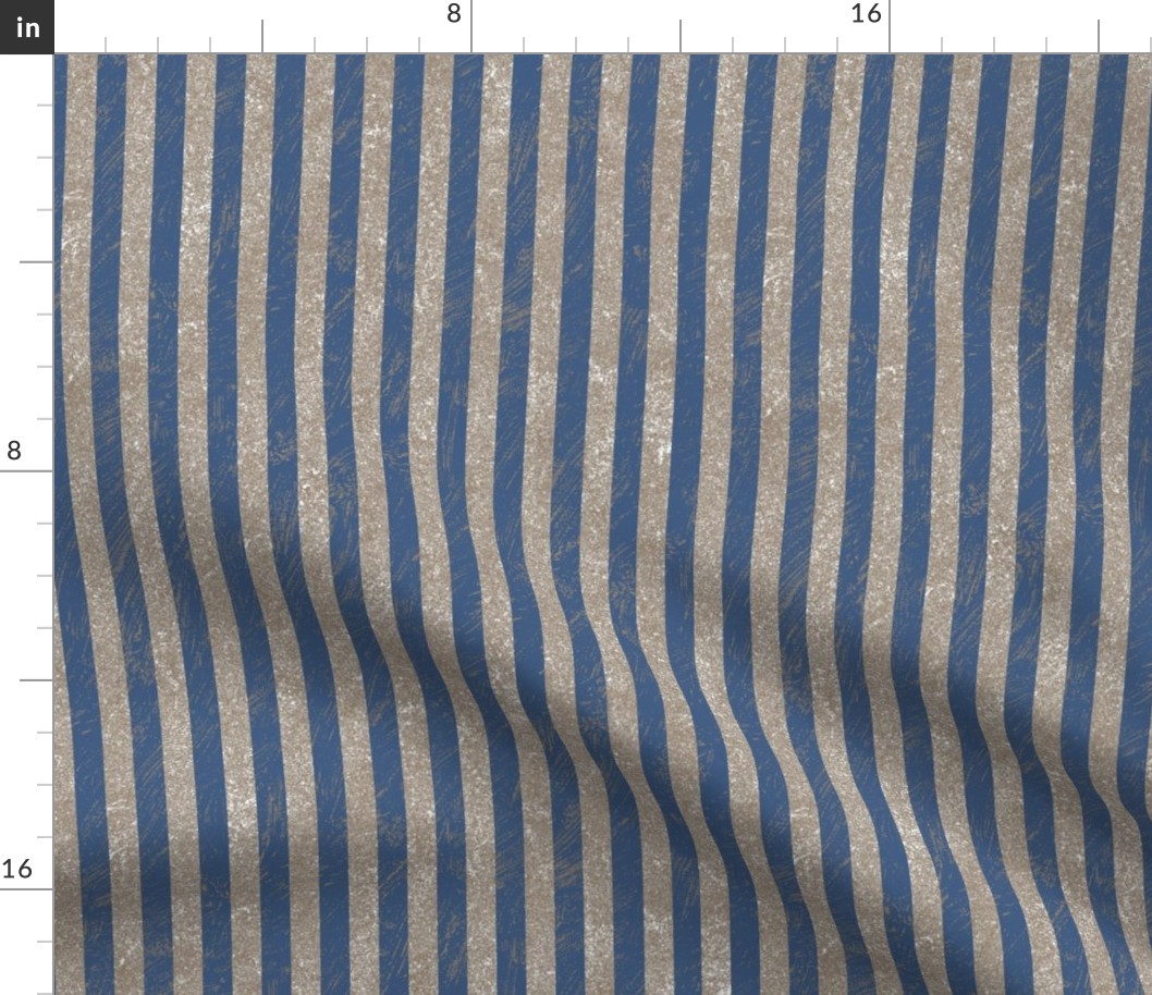 Blue stripes with tan painted texture