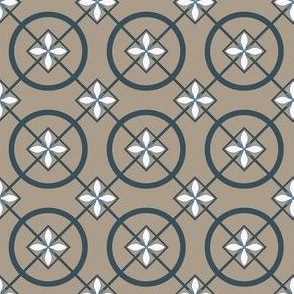 Portal Window Geometric Mustard Medium