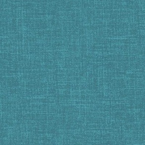 Linen look fabric or wallpaper with a subtle texture of woven threads - Bay Blue & Turquoise