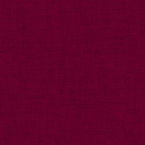 Linen look fabric or wallpaper with a subtle texture of woven threads - Berry Red & Maroon