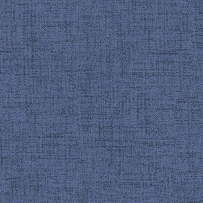 Linen look fabric or wallpaper with a subtle texture of woven threads - Blue Nova & Midnight