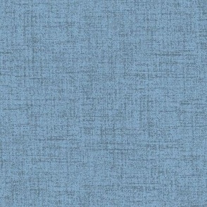 Linen look fabric or wallpaper with a subtle texture of woven threads - Periwinkle & Denim