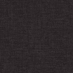 Linen look fabric or wallpaper with a subtle texture of woven threads - Charcoal & Black
